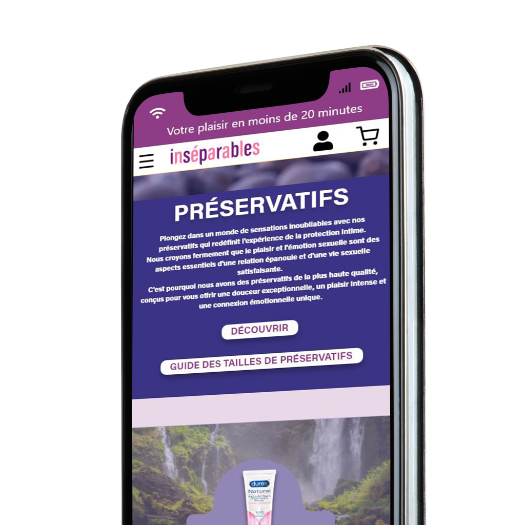 site mobile inseparable livraisonlivraison inseparables Préservatifs amour