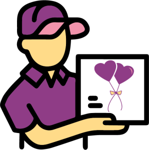 icone cadeaux livreur livraison inseparables Préservatifs amour